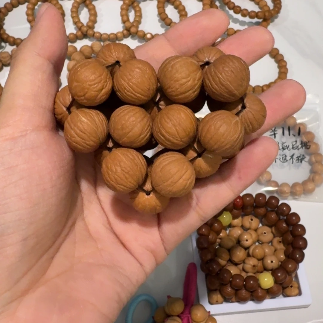 猴头核桃吊坠全品凤羽爱心捏捏乐28颗