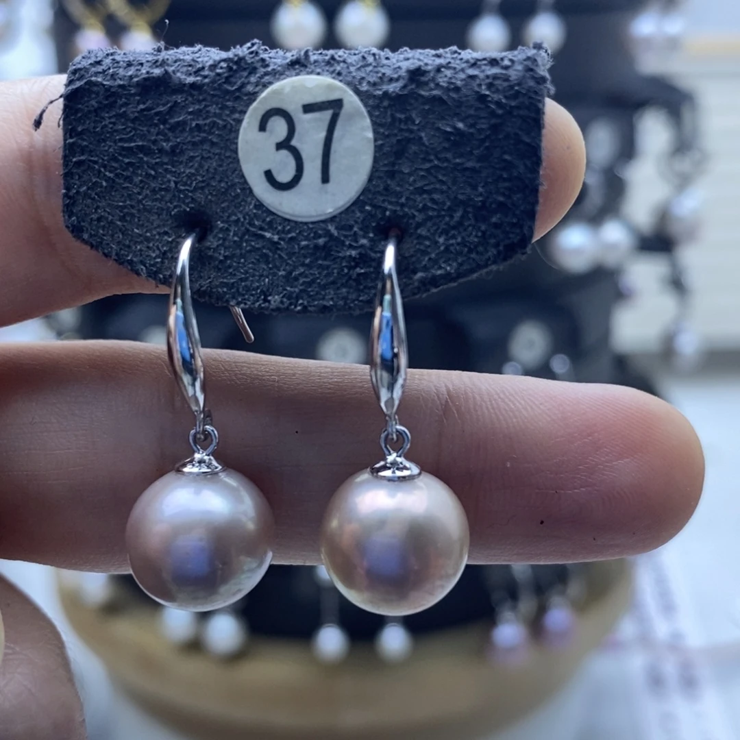 无***虑银S925镶嵌耳饰淡水珍珠