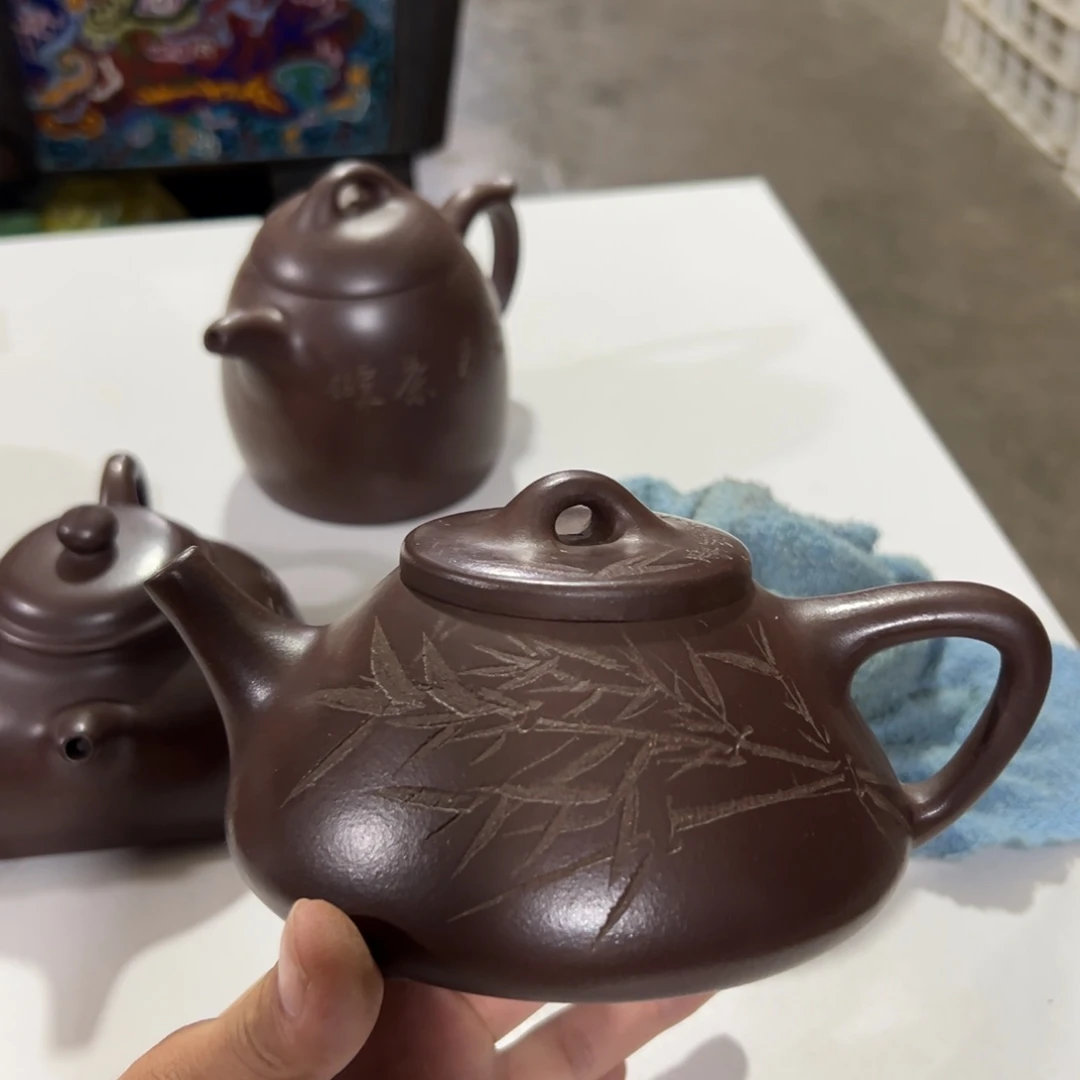 茶壶紫砂老厂紫砂壶一件！