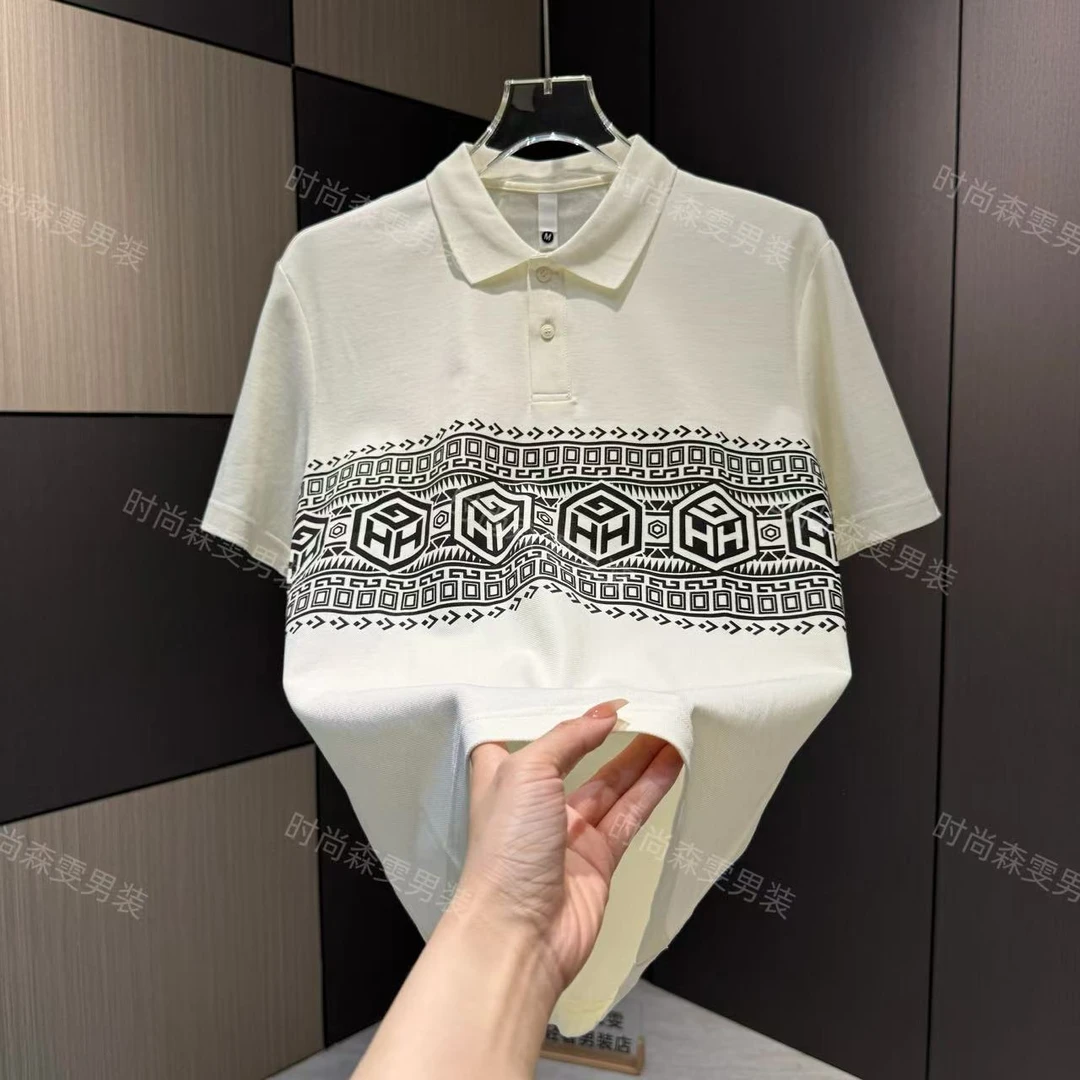 春夏时尚短袖男士商务设计感新款POLO衫82223