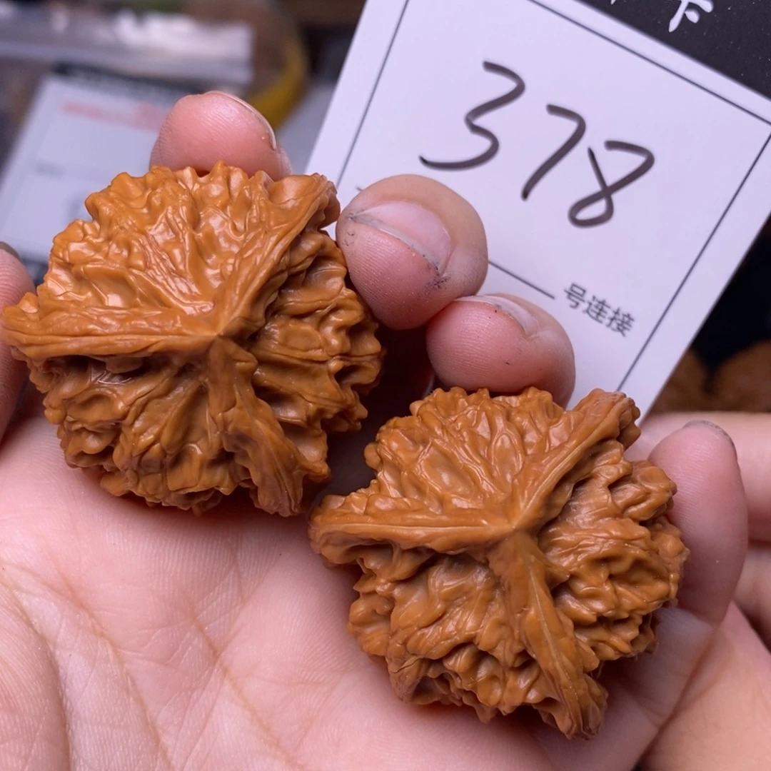 把件文玩核桃378三棱4.0