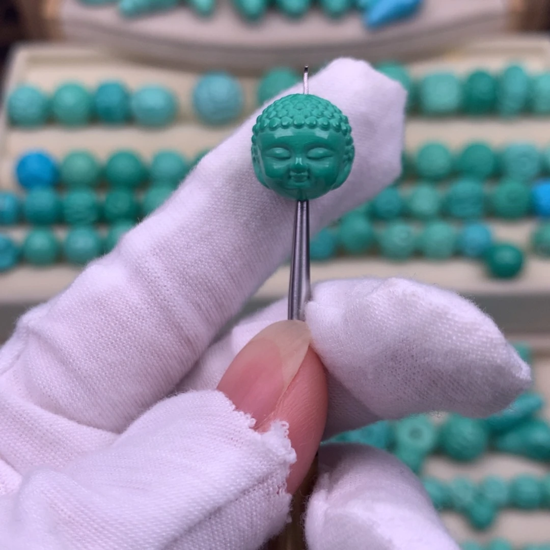 卡12精品宝宝佛头绿色