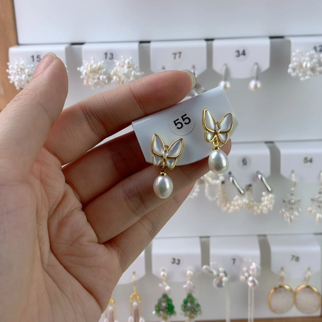 未镶嵌耳饰淡水珍珠