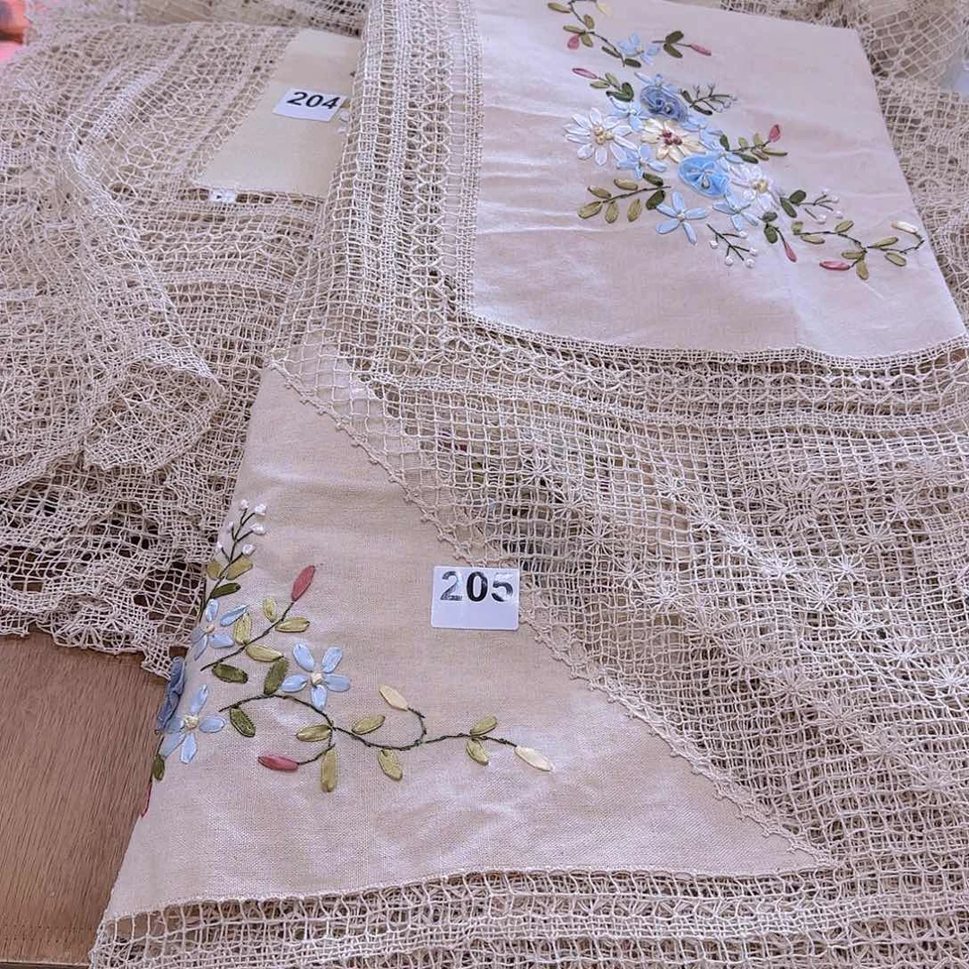 米***】棉麻手工网口3米✖️1.7桌布205号