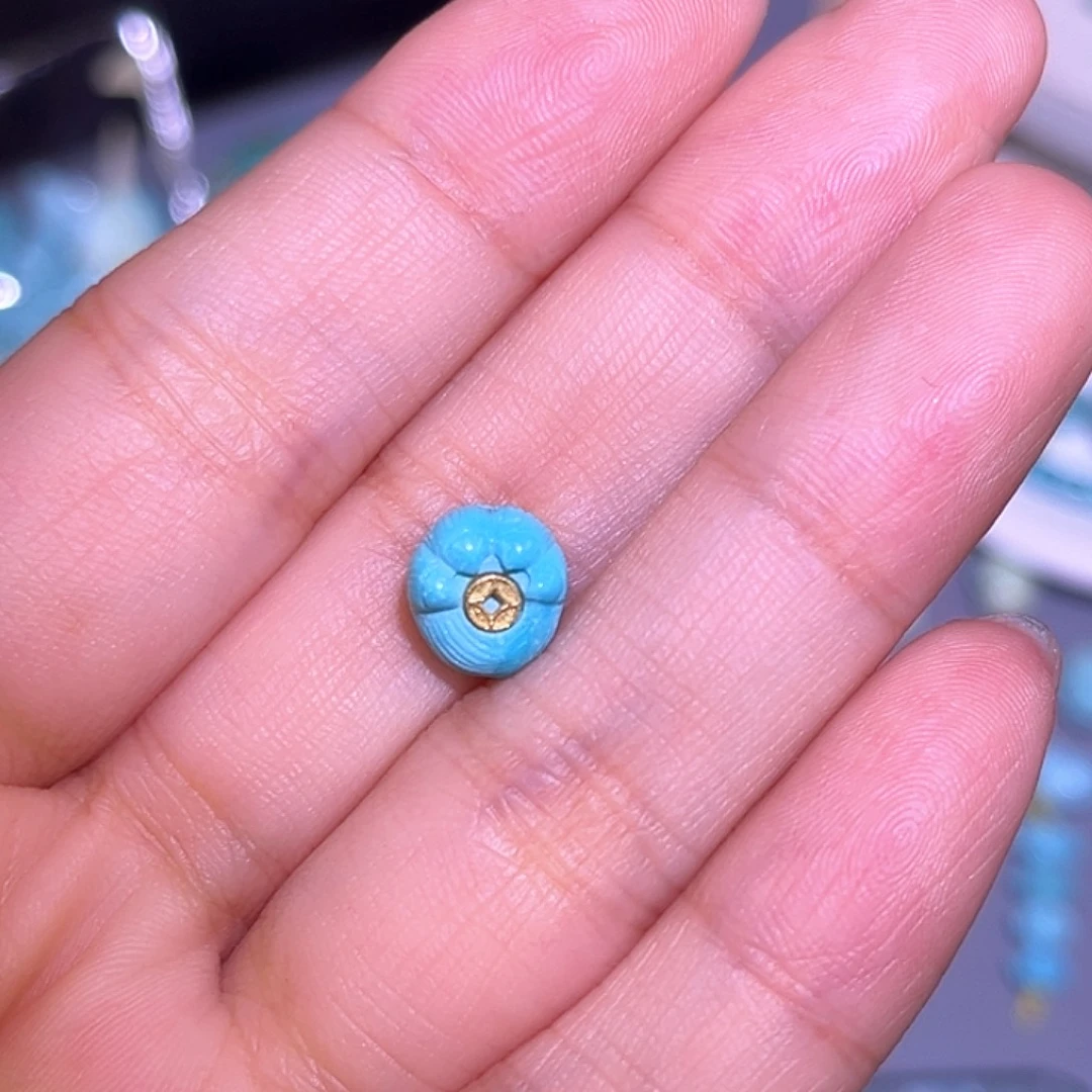 未镶嵌绿松石珠宝半成品