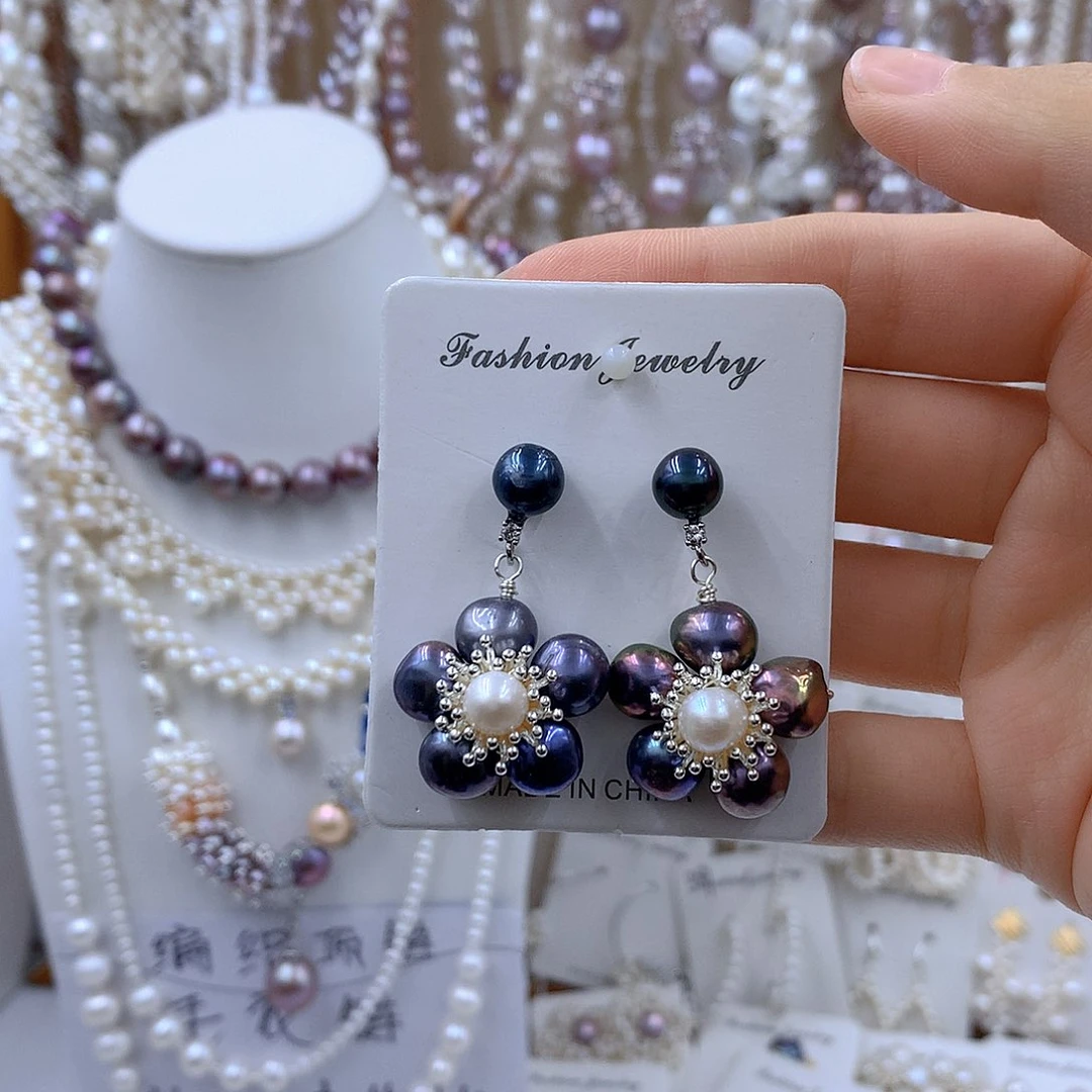 颈饰合金淡水珍珠