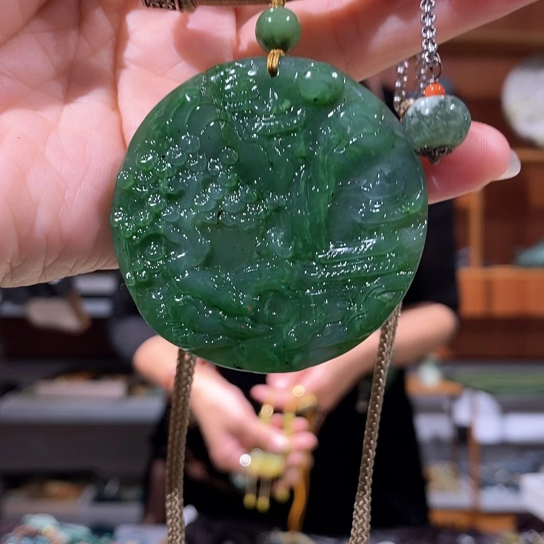 未镶嵌岫玉毛衣链