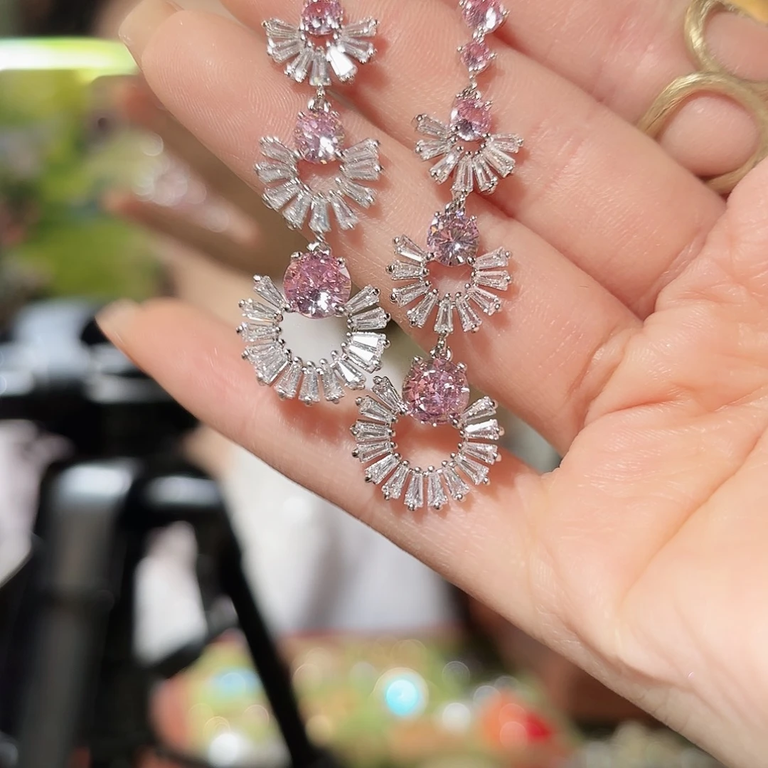 琉璃纯铜合金耳钉