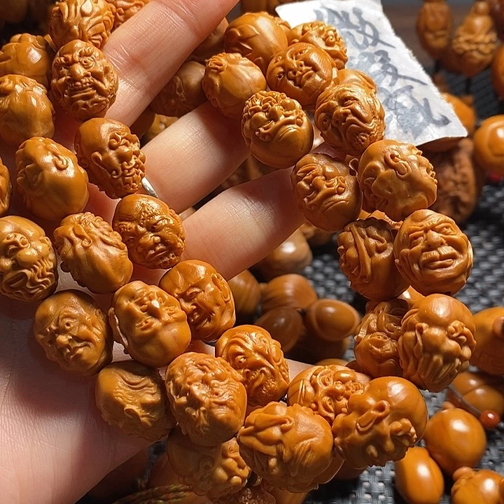 吊坠橄榄核勇**涯微上色