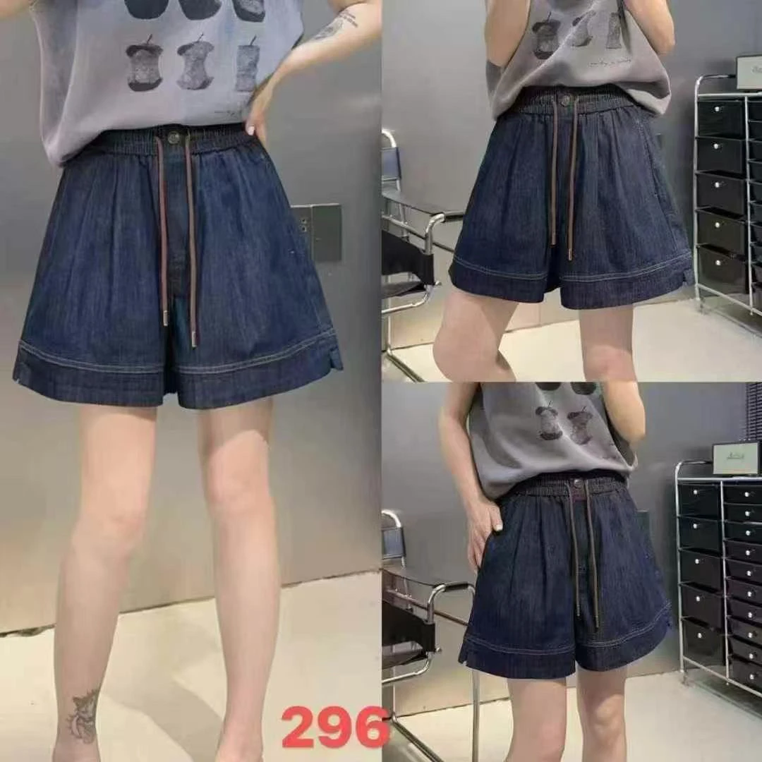[ W i F i ]296松紧腰抽绳阔腿短裤女夏季显瘦百搭热裤潮流