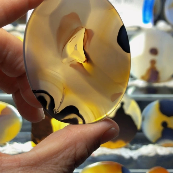 合金玛瑙/玉髓珠宝奇石34有瑕