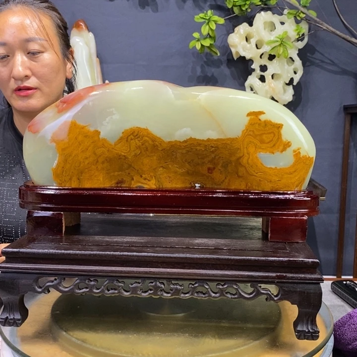 石材伊朗古青石摆件