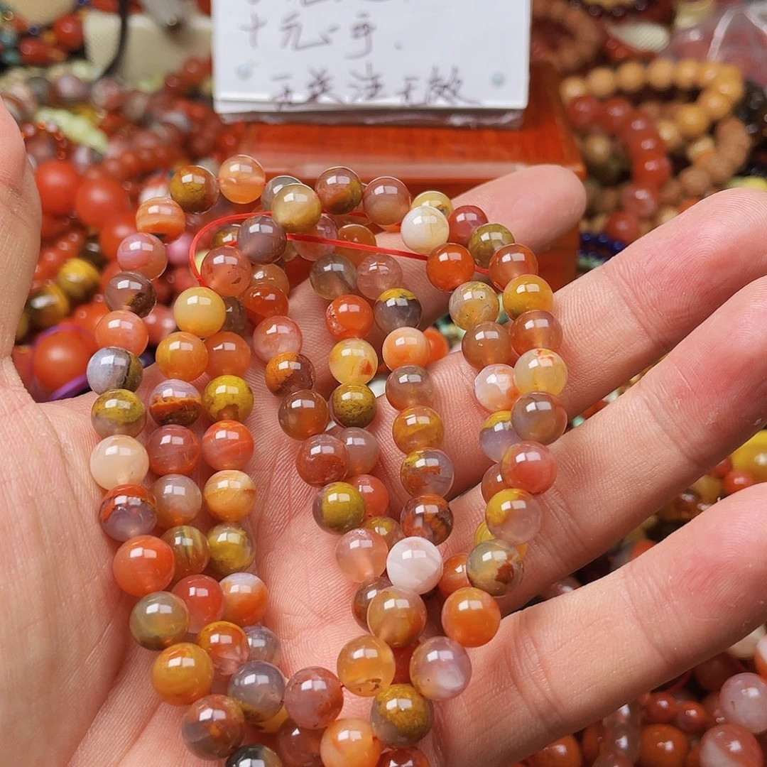 玛瑙/玉髓颈饰合金小*45401