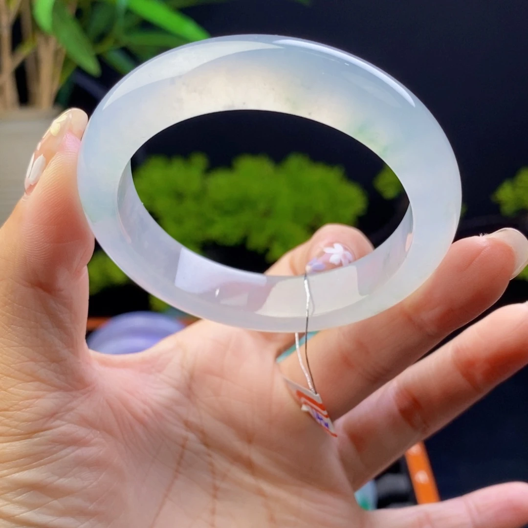 翡翠未镶嵌手镯51.7