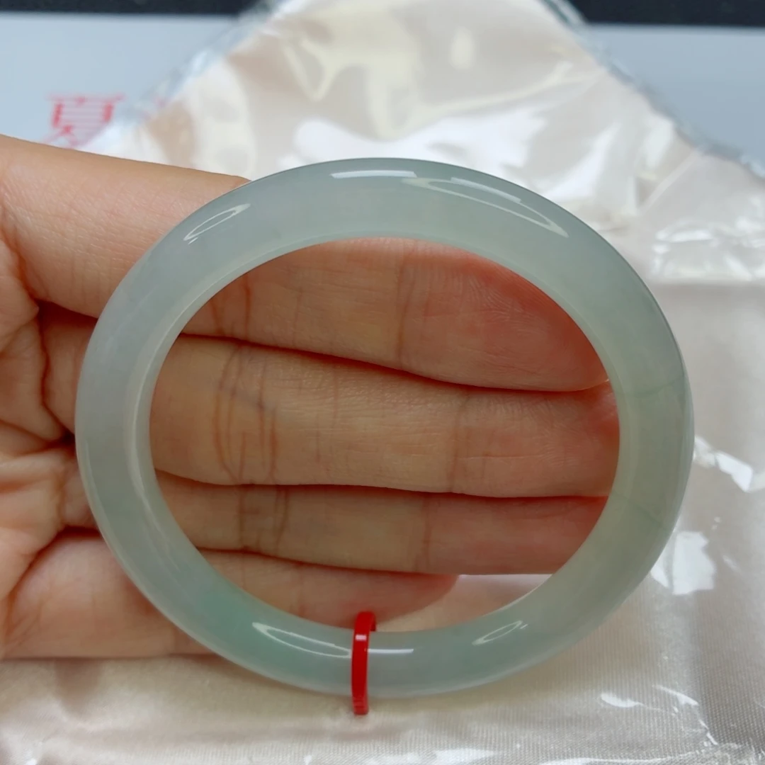 未镶嵌手镯翡翠老坑51圈冰透胶亮莹光棒013