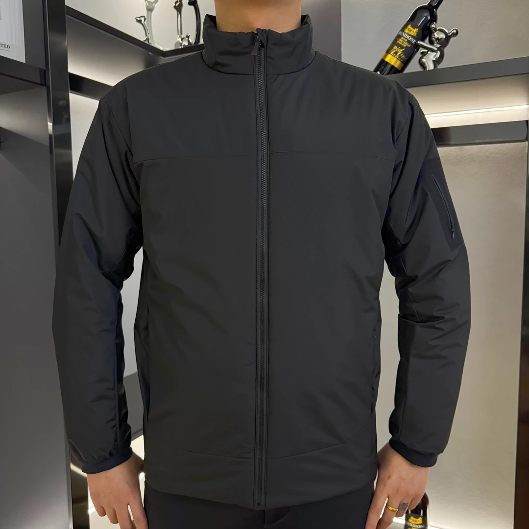 25358立领男士户外休闲保暖常规款时尚百搭棉服棉衣外套