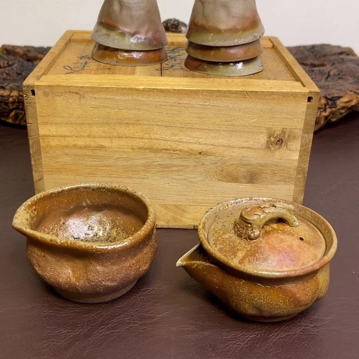 备前烧作品初代陶古，公道微瑕