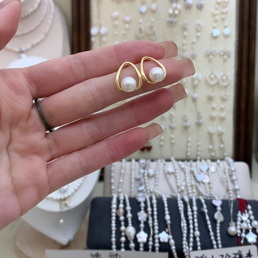 耳饰未镶嵌淡水珍珠