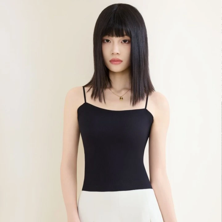 夏季新款修身显瘦纯色打底美背舒适内搭女百搭吊带背心