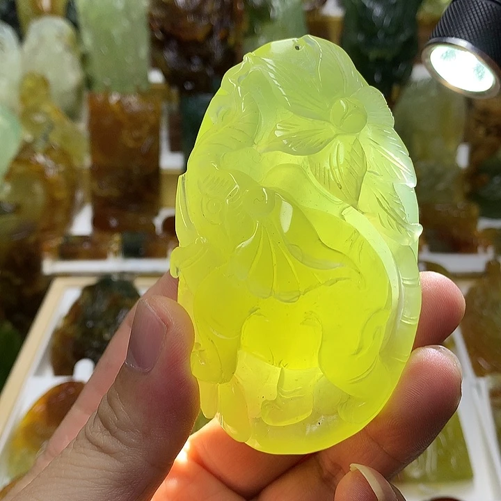 蛇纹石玉未镶嵌珠宝半成品