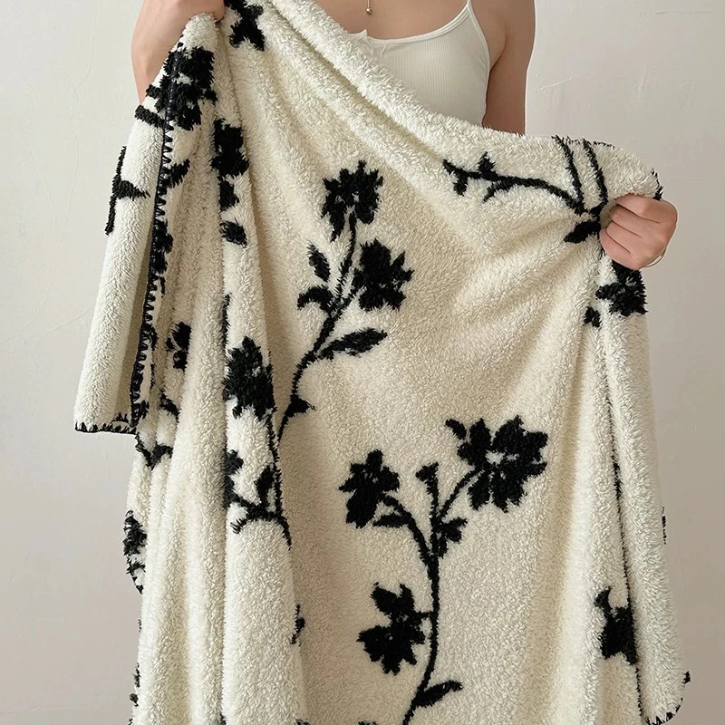 ins加绒珊瑚绒毛毯冬季加厚毯子午睡办公室披肩沙发毯学生床上用3