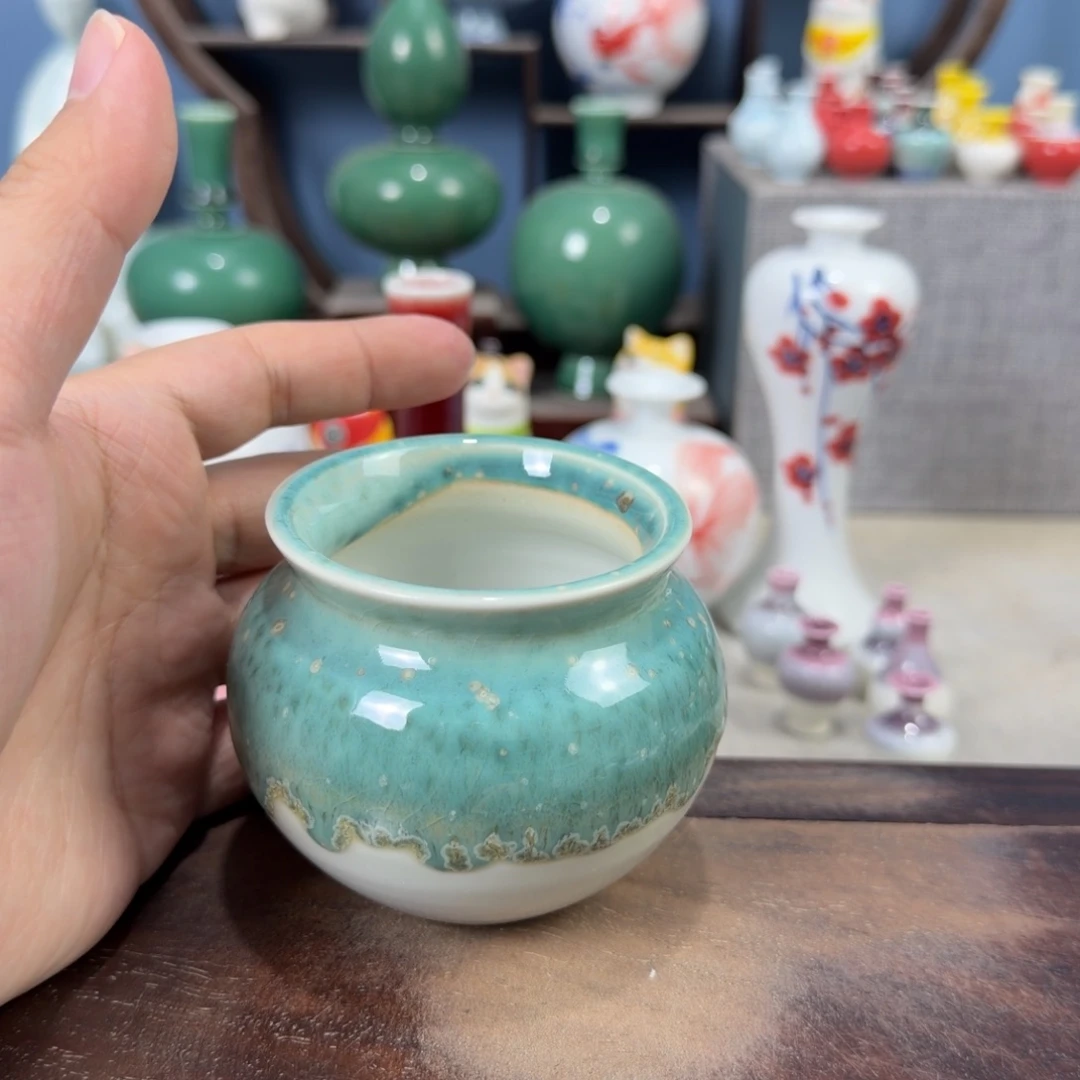 陶瓷手工小花器摆件