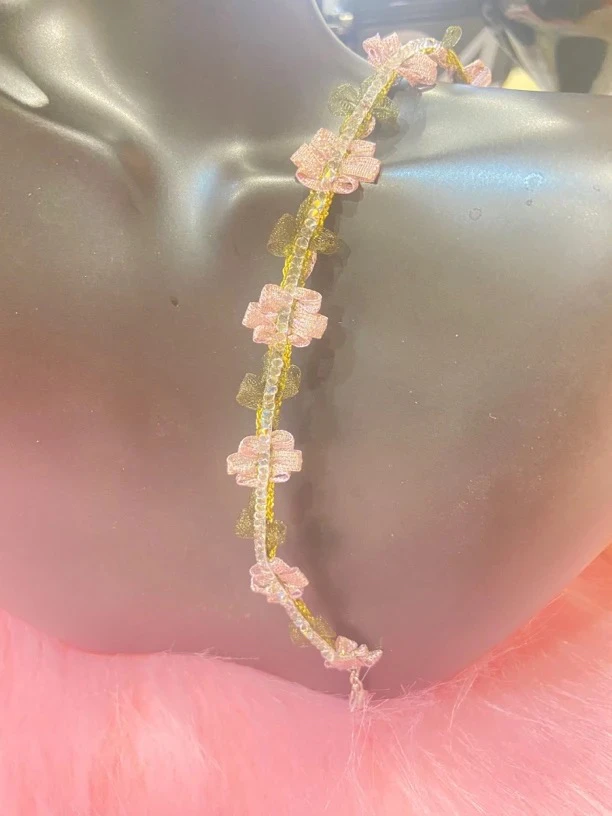 韩国精致女孩淑女时尚花瓣项链H1153