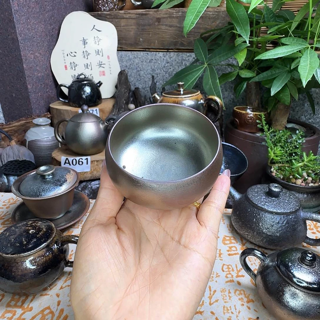 杯建水紫陶柴烧杯