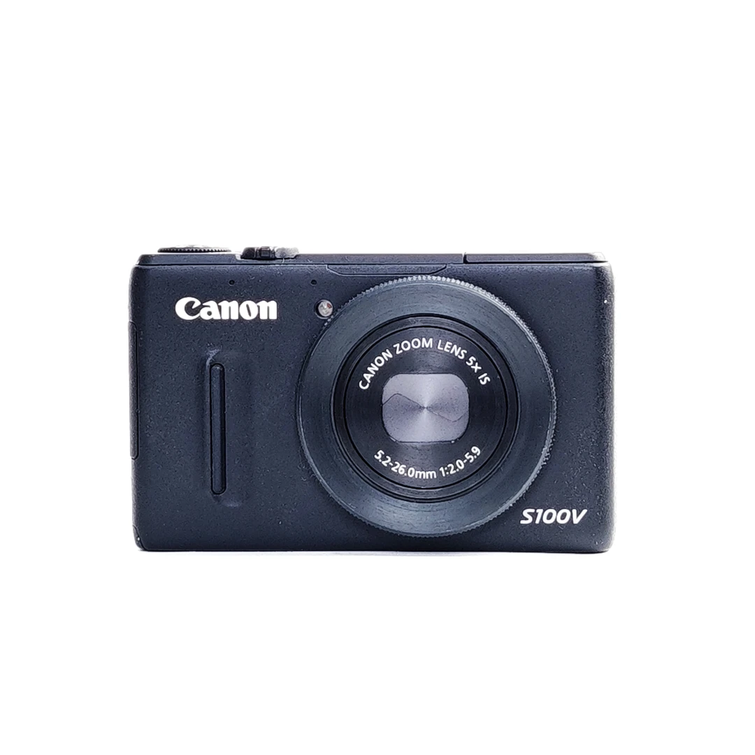 95新 Canon/佳能 s100v磨砂黑1330万像素高光质感人像大光圈