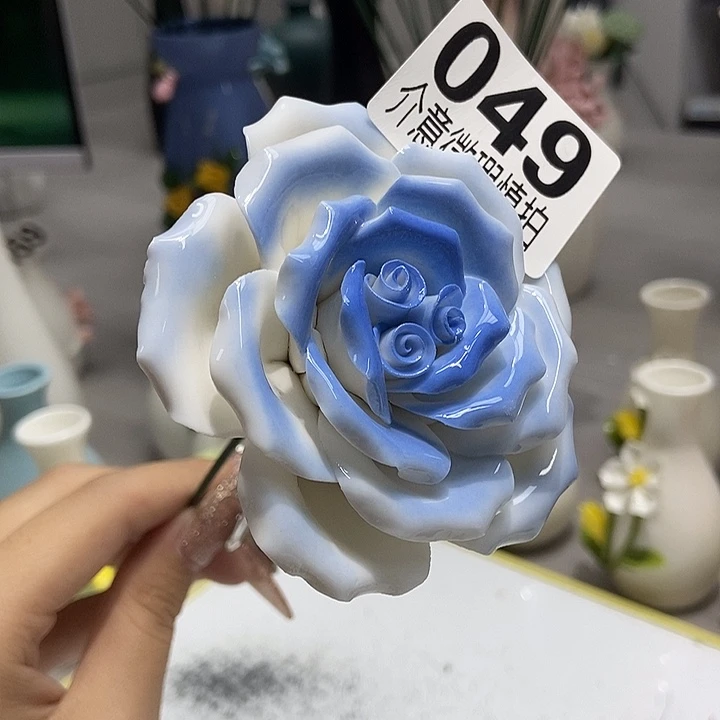 陶瓷纯手工捏花设计