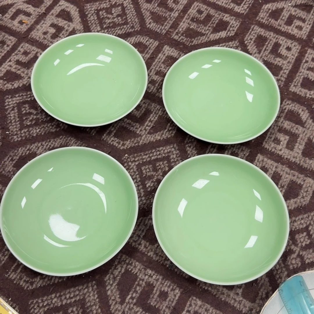 瓷片微瑕7寸4个玉瓷深盘6666