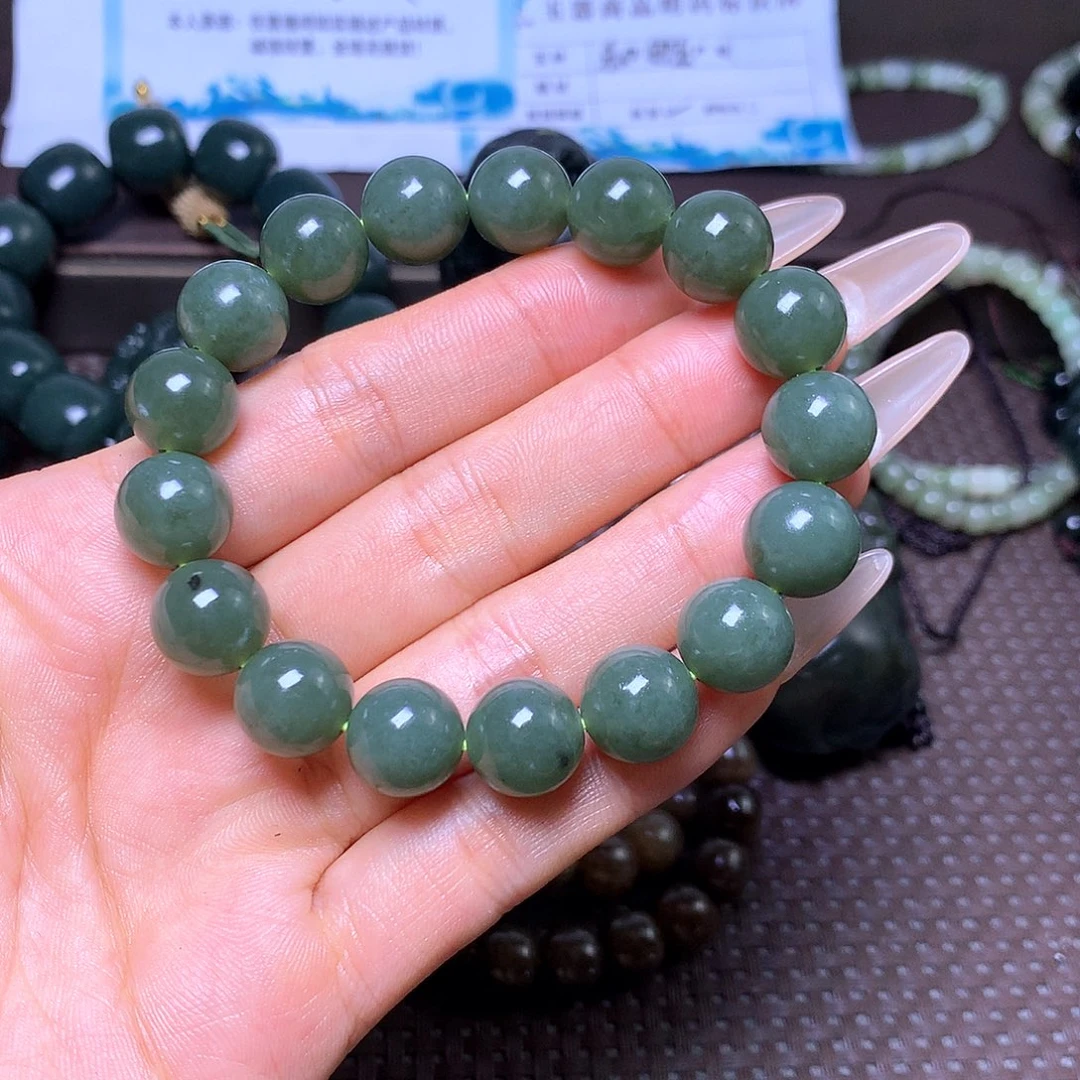 未镶嵌手串和田玉卡12