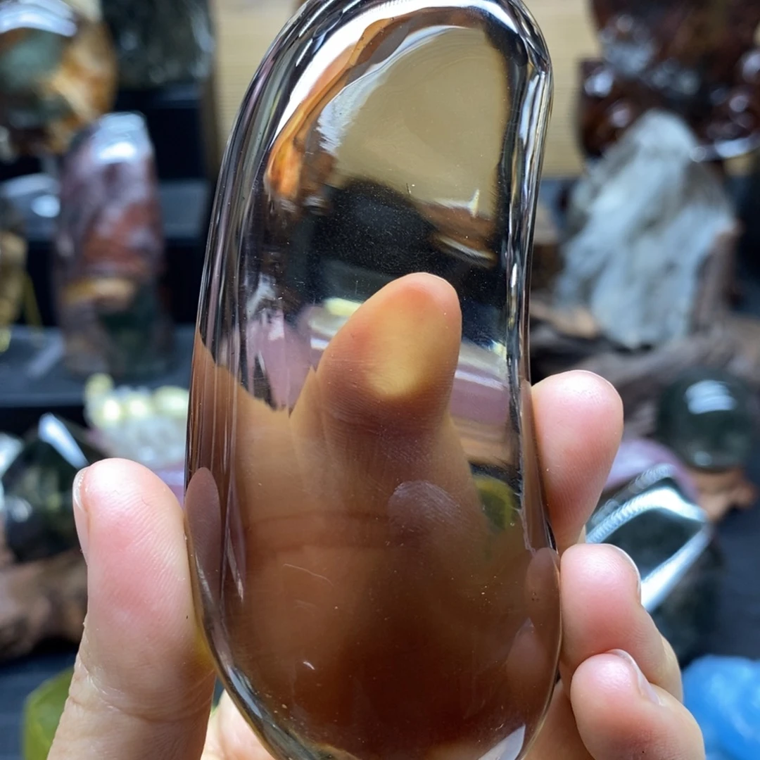 原石手把摆件未镶嵌水晶叔*