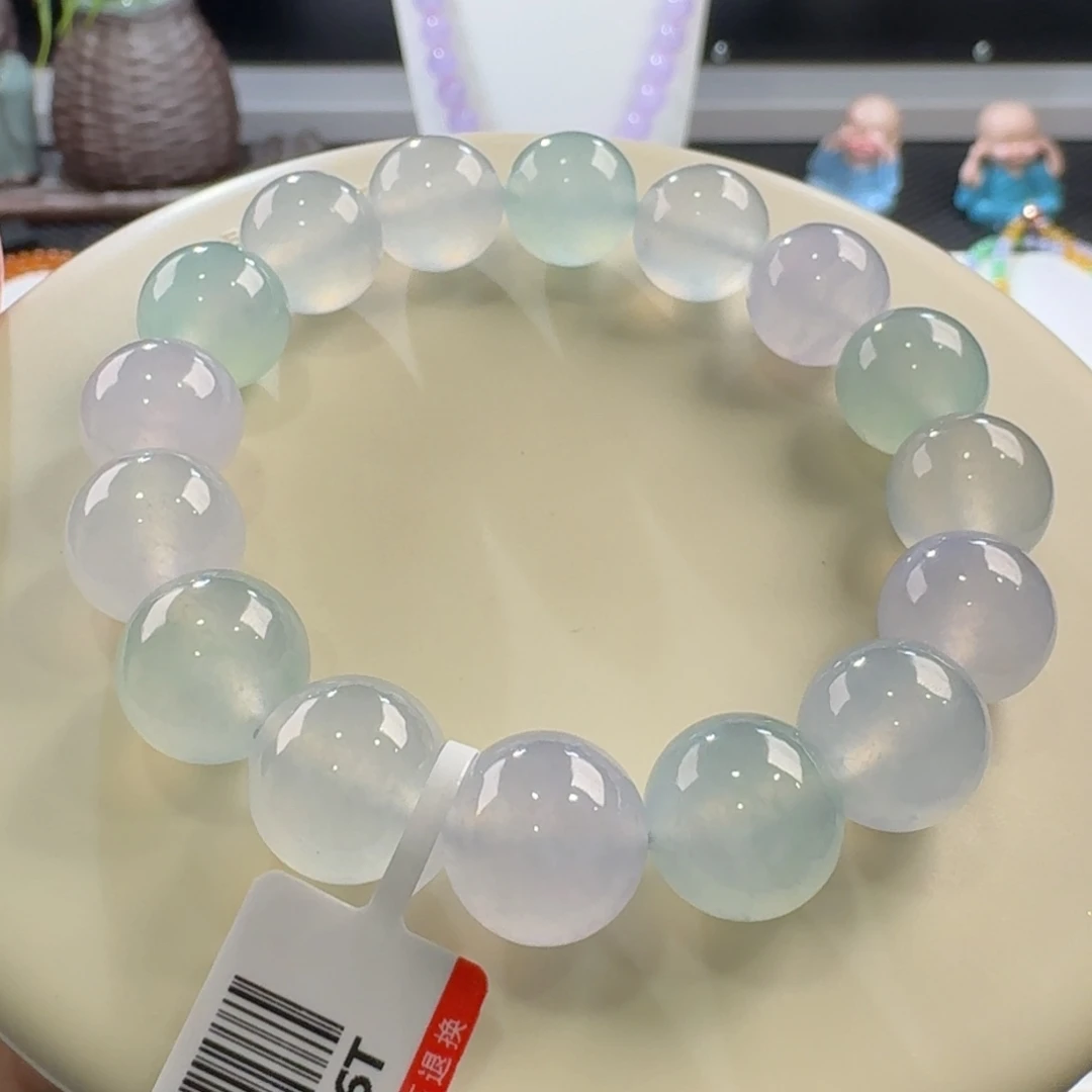 翡翠手链未镶嵌超高性价比幻彩单圈卡12.7