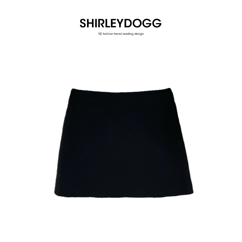 汤元家sd 新款双色百搭短款半身裙