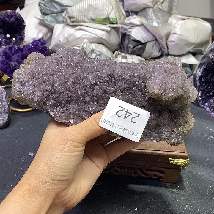 紫晶珠宝半成品未镶嵌