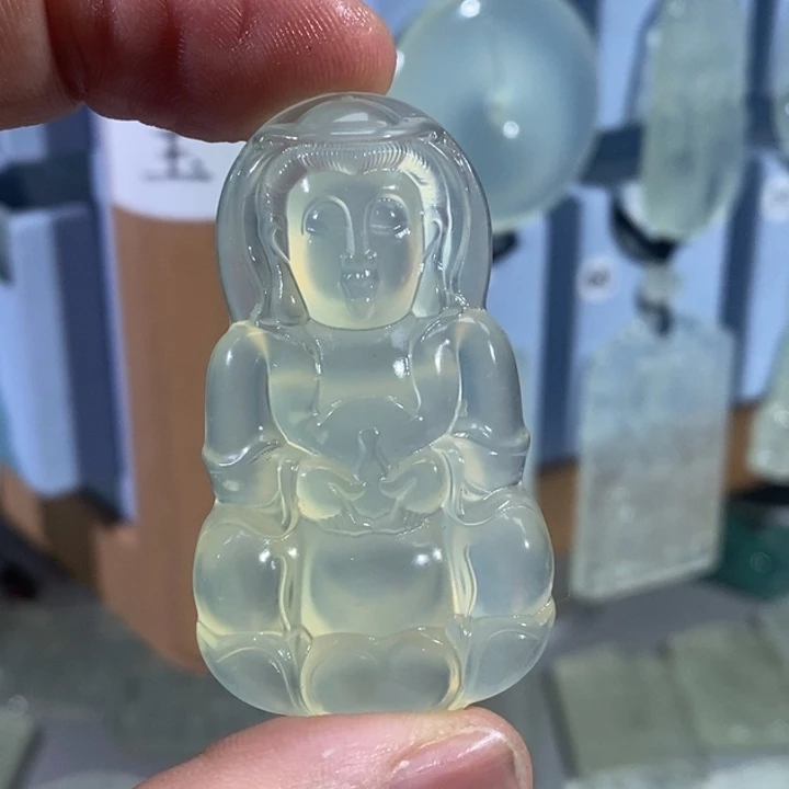 岫玉未镶嵌吊坠吊坠