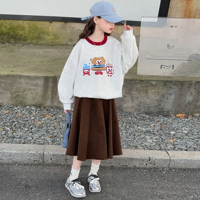 女童春秋卫衣2025新款儿童女孩大童春装洋气时髦休闲春季长袖上衣