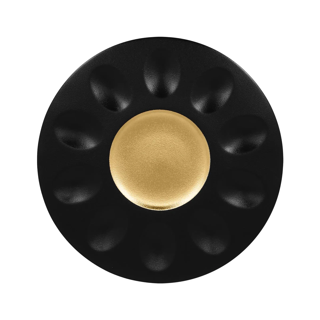 RAKMetalfusion系列装饰大盘30CM复古陶瓷磨砂创意家用盘鎏金