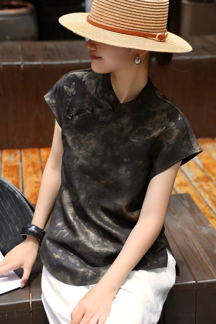 上衣套装夏季复古