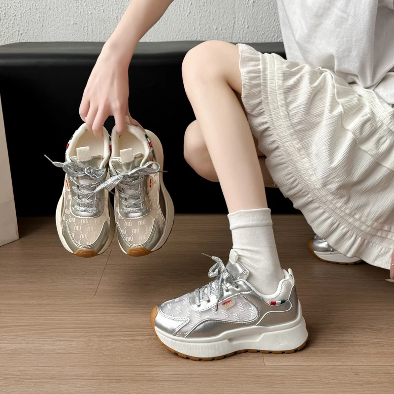 SG老爹鞋女2025夏季新款百搭单网透气运动休闲鞋ZF611