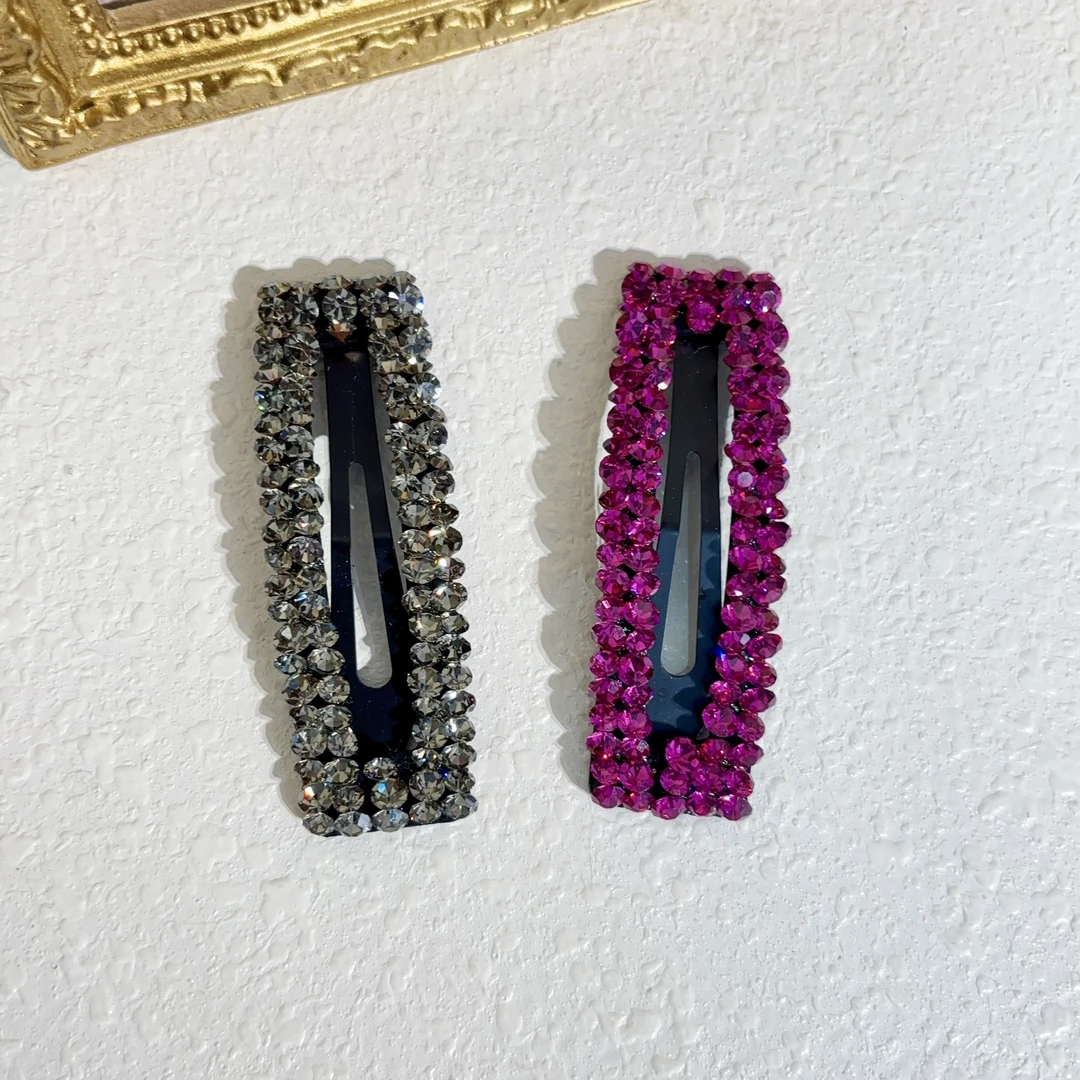 韩国  东大门 饰品 发饰 满钻掰掰夹