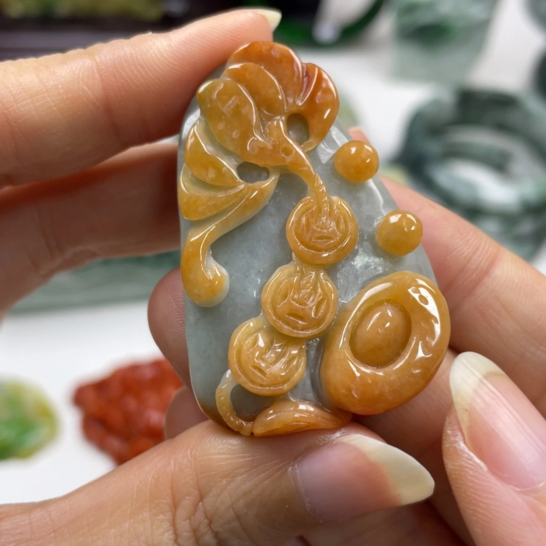 翡翠未镶嵌挂件牌子