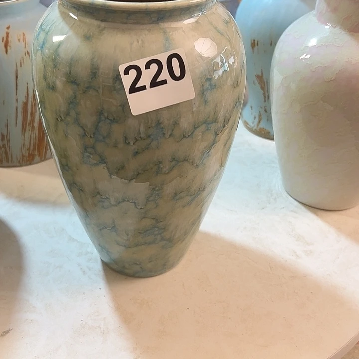 牛***坊白泥花瓶口9，高24，220，摆件