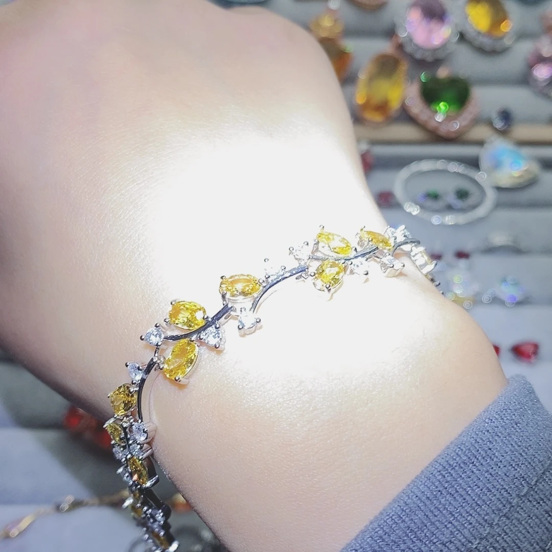 【闪购商品】托帕石耳饰银S925镶嵌