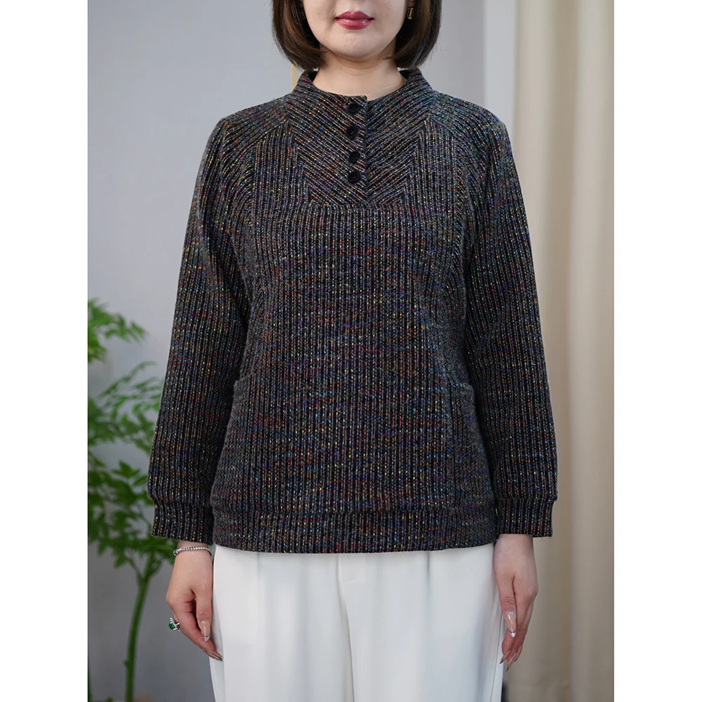 秋冬独特漂亮针织衫显瘦洋气高级上衣胖妹妹大码女装减龄时髦衣服