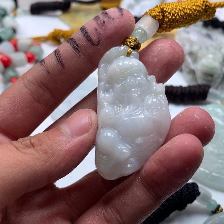 颈饰未镶嵌翡翠保真天然a货翡翠