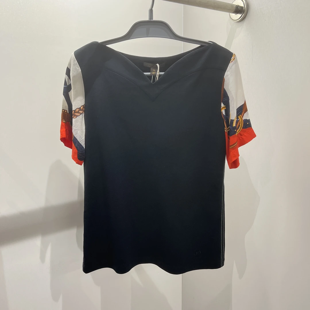 99新 LouisVuitton/路易威登 yz104/链印花短袖 棉 M码