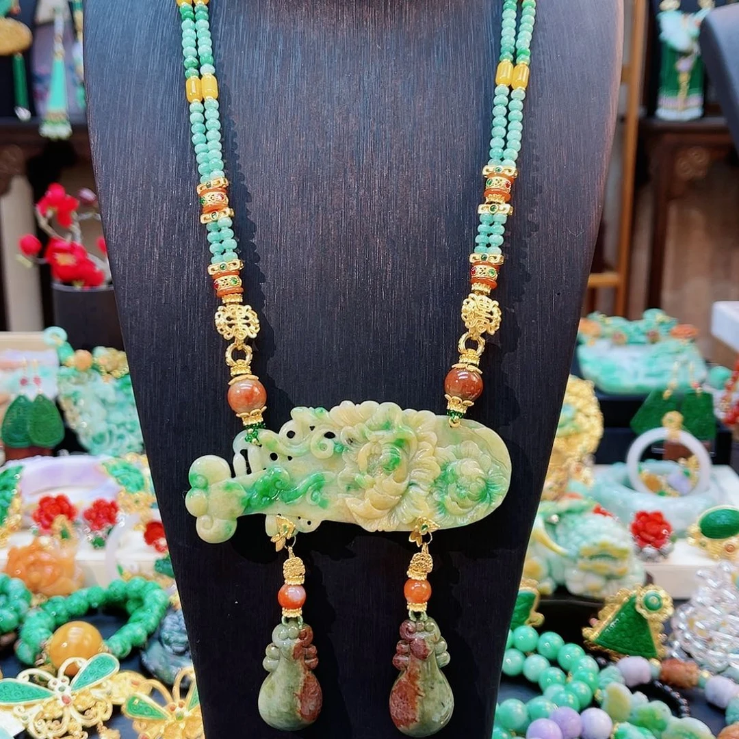 翡翠合金颈饰48小时鉴赏期