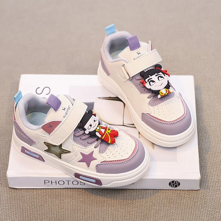 ABC爆款哪吒魔童降世儿童板鞋2025春秋新款女童运动鞋防滑软底单